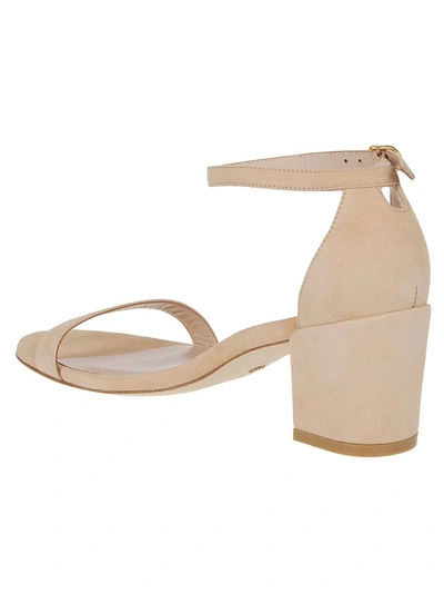 Shop Stuart Weitzman Women's Beige Suede Sandals