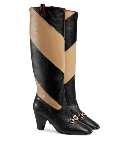 Shop Gucci Women's Black Leather Boots