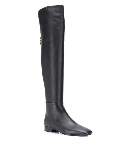 Shop Versace Women's Black Leather Boots