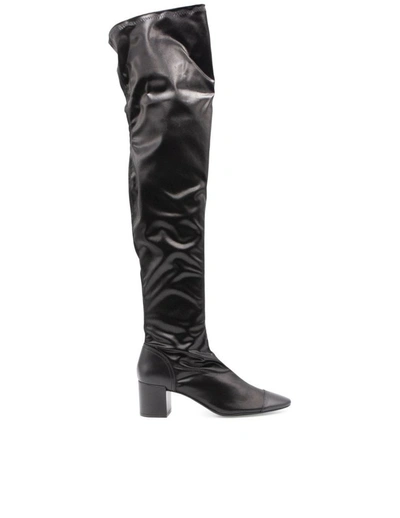 Shop Maliparmi Malìparmi Women's Black Leather Boots