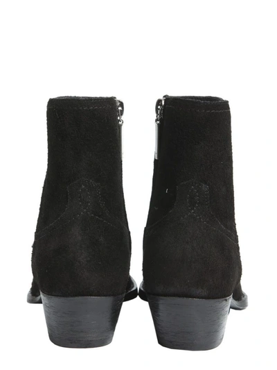 Shop Saint Laurent Women's Black Leather Ankle Boots