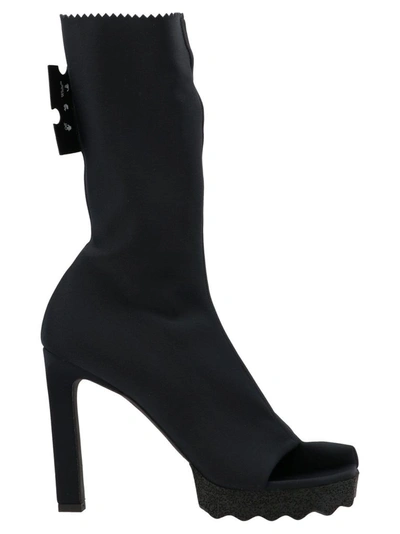 Shop Off-white Women's Black Other Materials Ankle Boots