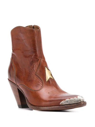 Shop Golden Goose Women's Brown Leather Ankle Boots