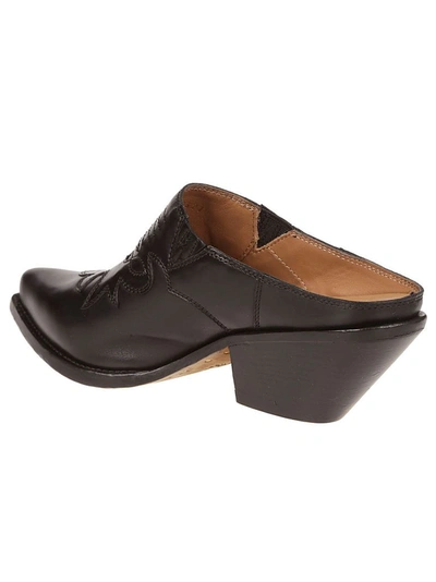 Shop Buttero Women's Black Leather Sandals