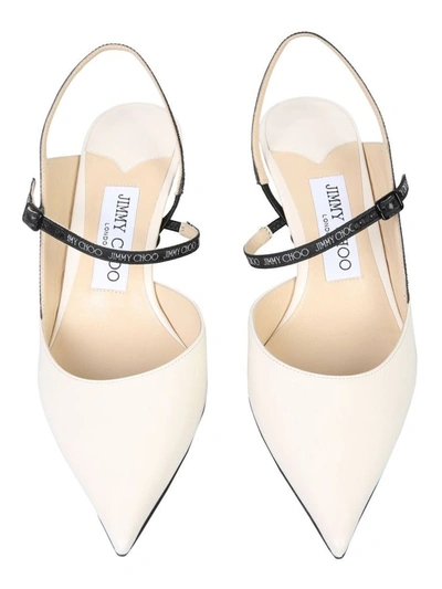 Shop Jimmy Choo Women's White Leather Heels
