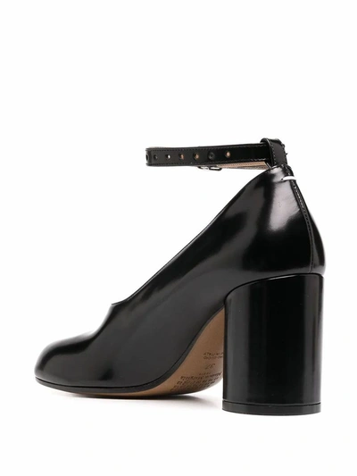 Shop Maison Margiela Women's Black Leather Heels