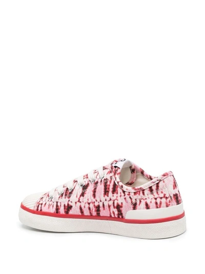 Shop Isabel Marant Women's Red Leather Sneakers
