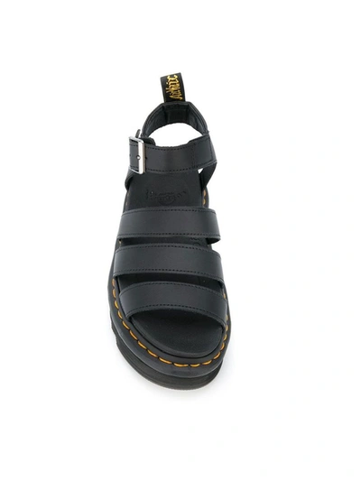 Shop Dr. Martens' Dr. Martens Women's Black Leather Sandals