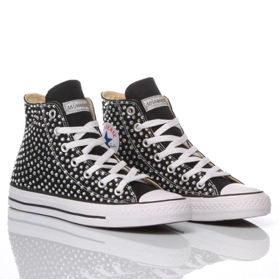 Shop Converse Women's Black Cotton Sneakers