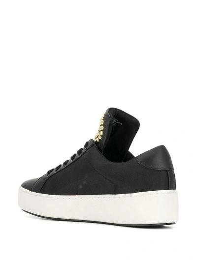 Shop Michael Kors Women's Black Fabric Sneakers