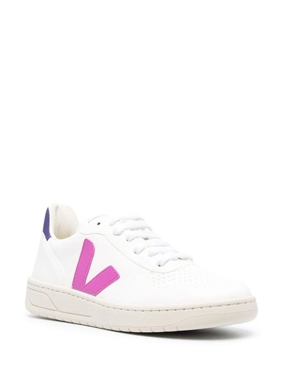 Shop Veja Women's White Leather Sneakers