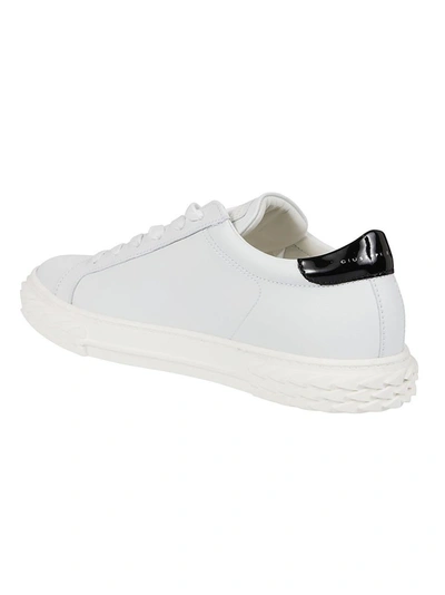 Shop Giuseppe Zanotti Design Men's White Other Materials Sneakers