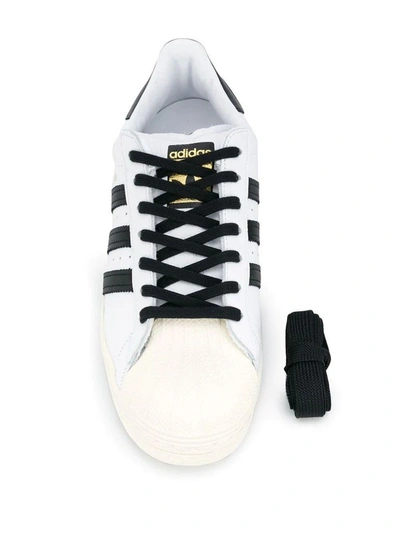 Shop Adidas Originals Adidas Men's White Leather Sneakers