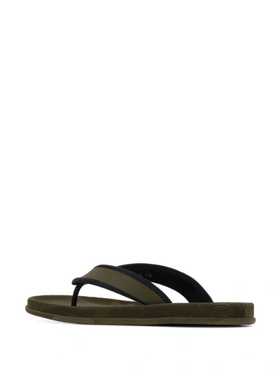 Shop Valentino Men's Green Polyester Flip Flops