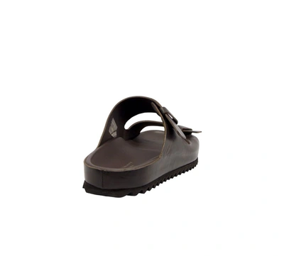 Shop Officine Creative Men's Brown Leather Sandals