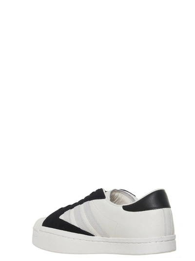 Shop Adidas Y-3 Yohji Yamamoto Men's White Leather Sneakers