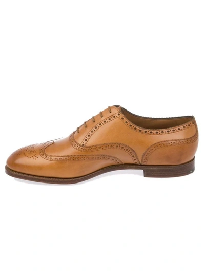 Shop Edward Green Men's Brown Leather Lace-up Shoes