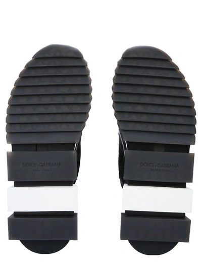 Shop Dolce E Gabbana Men's Black Polyamide Sneakers