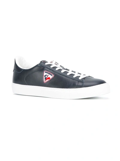 Shop Rossignol Men's Blue Leather Sneakers