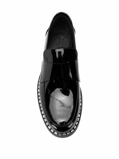 Shop Jimmy Choo Men's Black Leather Loafers