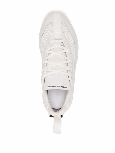 Shop Adidas Y-3 Yohji Yamamoto Men's White Leather Sneakers