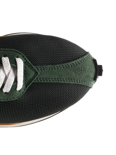 Shop Lanvin Men's Green Other Materials Sneakers