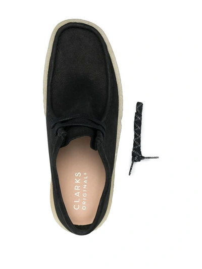 Shop Clarks Men's Black Suede Lace-up Shoes