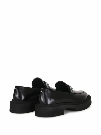 Shop Giuseppe Zanotti Design Men's Black Leather Loafers