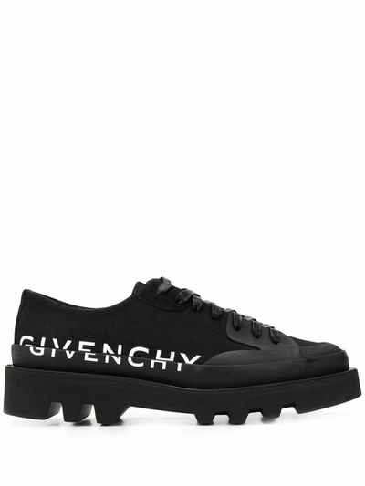 Shop Givenchy Men's Black Cotton Lace-up Shoes