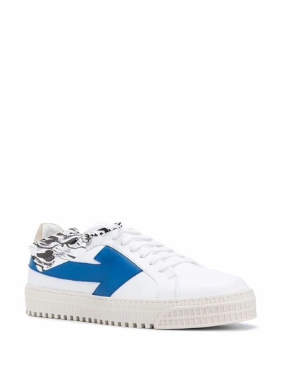 Shop Off-white Men's White Leather Sneakers