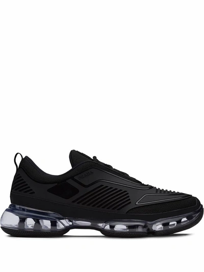 Shop Prada Men's Black Polyamide Sneakers