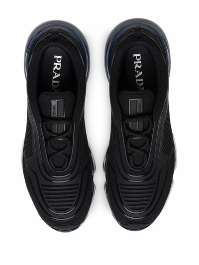 Shop Prada Men's Black Polyamide Sneakers