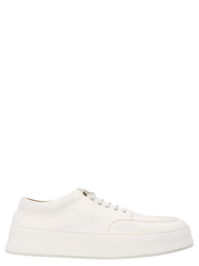 Shop Marsèll Marsell Men's White Leather Sneakers