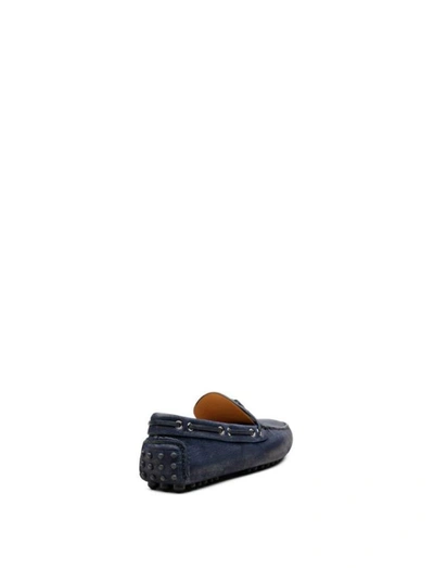 Shop Car Shoe Men's Blue Leather Loafers