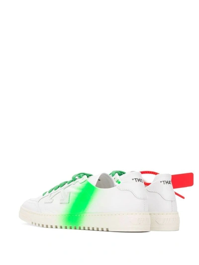 Shop Off-white Men's White Leather Sneakers