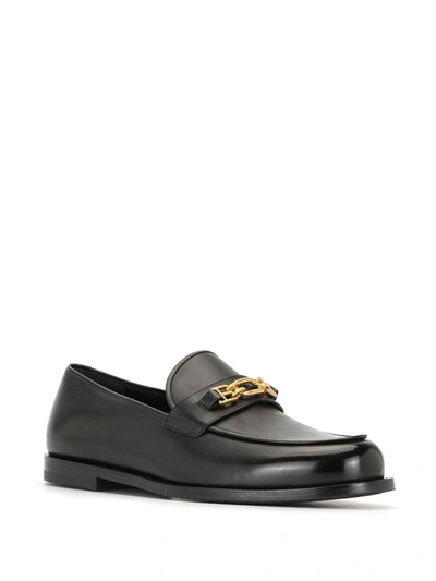 Shop Bally Men's Black Leather Loafers