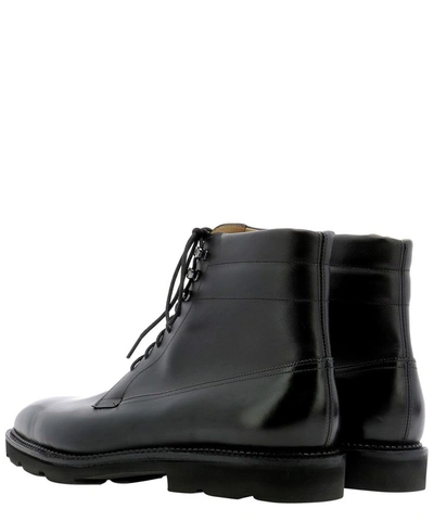 Shop John Lobb Men's Black Leather Ankle Boots