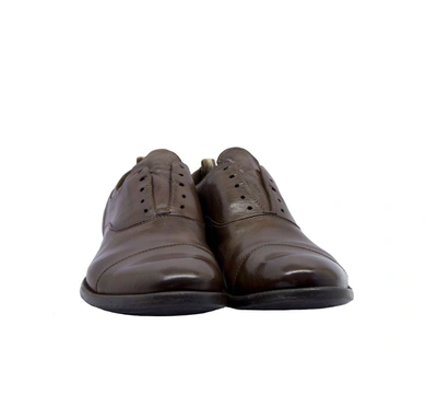 Shop Officine Creative Men's Brown Leather Lace-up Shoes