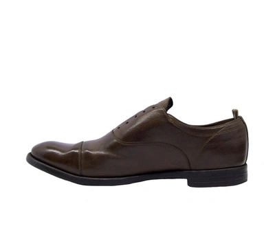 Shop Officine Creative Men's Brown Leather Lace-up Shoes