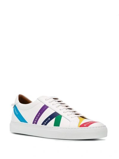 Shop Givenchy Men's White Leather Sneakers