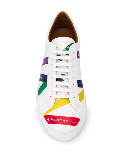 Shop Givenchy Men's White Leather Sneakers