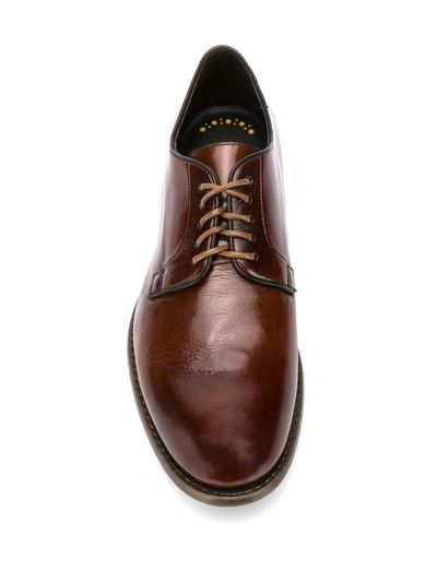 Shop Doucal's Men's Brown Leather Lace-up Shoes