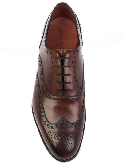 Shop Edward Green Men's Burgundy Leather Lace-up Shoes