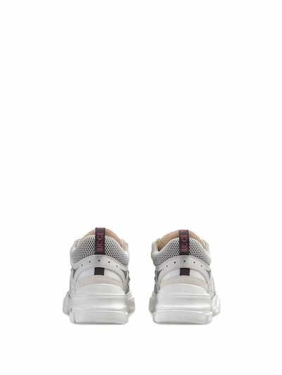 Shop Gucci Men's White Leather Sneakers