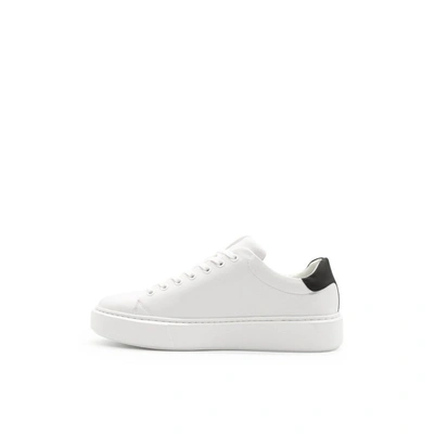 Shop Karl Lagerfeld Men's White Leather Sneakers