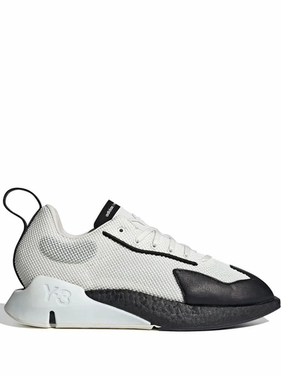 Shop Adidas Y-3 Yohji Yamamoto Men's White Polyester Sneakers