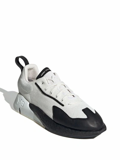 Shop Adidas Y-3 Yohji Yamamoto Men's White Polyester Sneakers