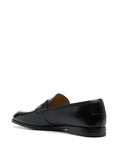 Shop Bally Men's Black Leather Loafers