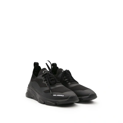 Shop Karl Lagerfeld Men's Black Synthetic Fibers Sneakers