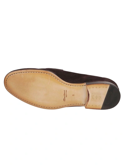 Shop Santoni Men's Brown Other Materials Loafers